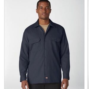 DICKIES Men’s Long sleeved Work Shirt Charcoal gray size: 2XT